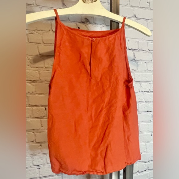 NWOT a new • day. Linen & Rayon Tank Top. Burnt Orange. Size XS. - Picture 2 of 6